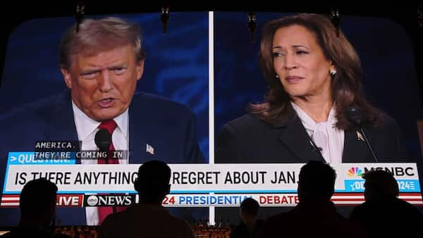 Trump and Harris square off in fiery debate image