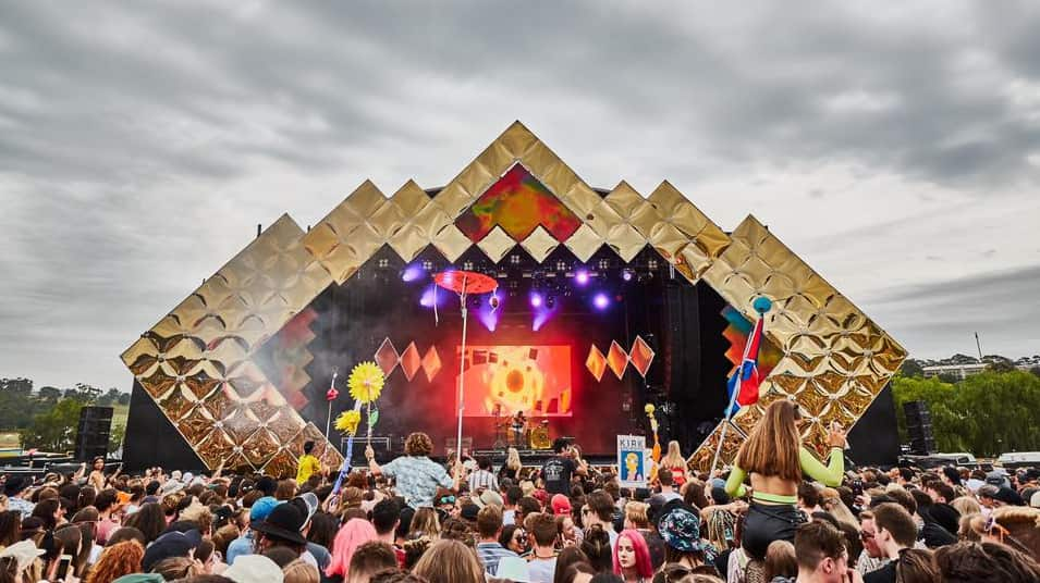 Revellers at the Beyond The Valley festival, east of Melbourne.