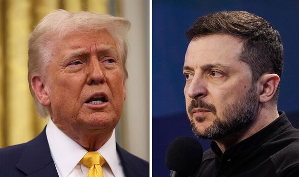 Donald Trump and Volodymyr Zelensky